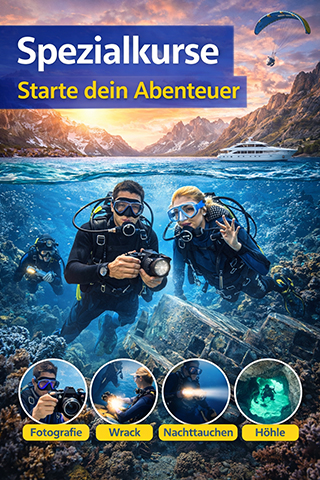 spezialkurse,tauchen lernen